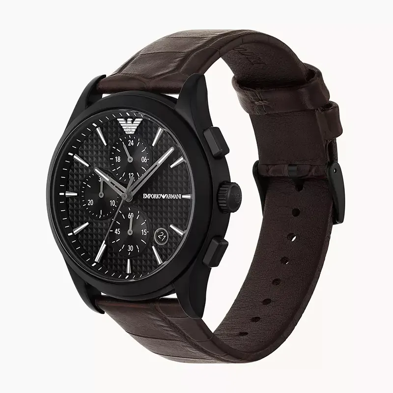 Emporio Armani Paolo Chronograph Black Dial Men's Watch | AR11549